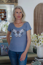 T shirt - Papillon - Azure