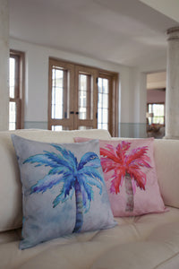 Cushion Cover - Heart of Palms - Blue