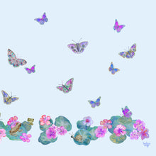Sarong - Floral Flutter - Indigo