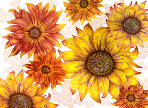 2023 Sarong - Sunflowers - Sunset